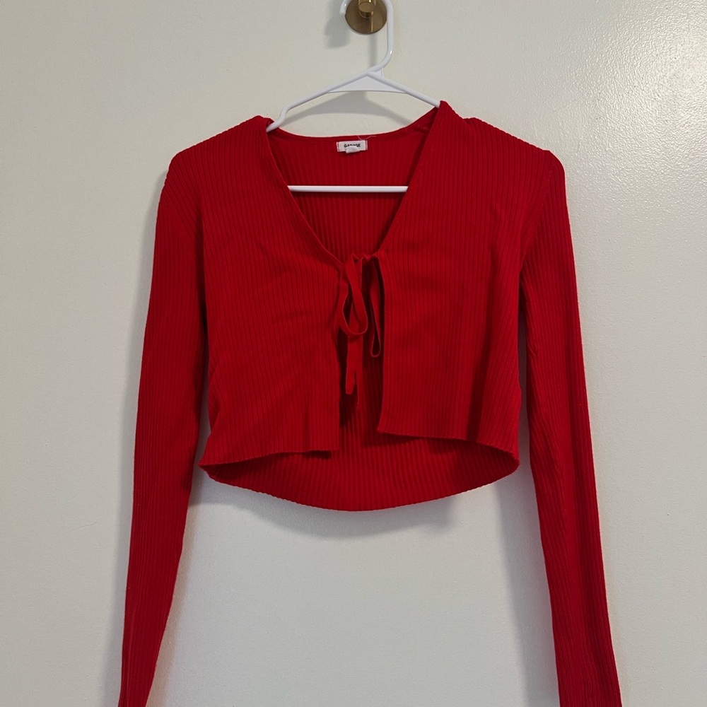 Garage Tie Cardigan